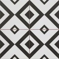 Peronda FS Patchworks Bodenfliese Brixton Schwarz-Weiß 45x45 cm matt BRIXTON/6
