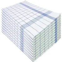 Tulpe Heimtextilien Blau Geschirrtücher, 10er Pack, 50x70cm, 100% Baumwolle