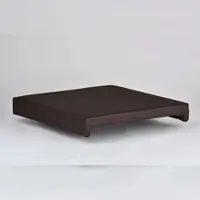 Lycce Bankauflage BRAUN Klemmkissen Sitzkissen zum fest klemmen mit 2 Leisten 40cm Klemmtiefe Kunstleder 100.000 Scheuertouren