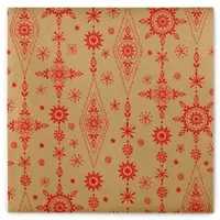 Sovie HORECA Weihnachtsserviette Brigitte in Naturbraun-Rot aus Linclass Airlaid 40 x 40 cm, 50 Stück