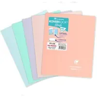 Clairefontaine 10x Koverbook Blush Heft 17x22 cm, 48 Blatt 90g, liniert mit Rand, zweifarbiger Einband aus opakem Polypropylen - Sortiert 951881C