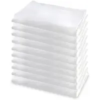 Bertsch Hotelwäsche 10er-Set Geschirrtücher Halbleinen, weiss, 50x70cm (weiss)