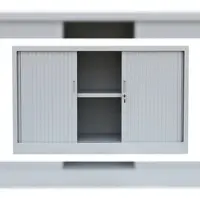 LÜLLMANN Querrollladenschrank Sideboard Stahl Aktenschrank Rolladenschrank grau (HxBxT) 750x1200x460mm 555120