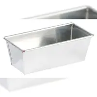 Gobel - Kastenform, gefaltet, gerollter Rand mit Drahteinlage - Weißblech - 300x105 mm außen / 272x77 mm innen - H 80 mm - 123660
