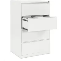 Ceha Hängeregistraturschrank 2-bahnig mit 4 Schüben in signalweiß