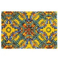 Excelsa Fußmatte Trinacria Kokosnuss 60x40x1 cm Bunt