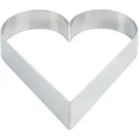 Contacto Tortenring HERZ 22 cm, Aluminium