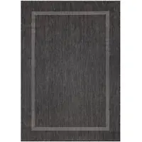 Carpetsale24 In- & Outdoor Teppich - Wetterfestes Flachgewebe in Sisal-Optik mit Bordüre, Küchenteppich, Terrasse, Wohnzimmer Grösse: 140x200 cm