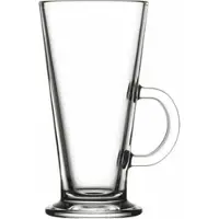 Pasabahce Latte Macchiato-Glas mit Henkel, Serie Colombian, 0,26 Liter