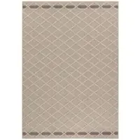 Carpetsale24 In & Outdoor Teppich Skandi Boho Stil Einfarbig Flachgewebe Wetterfest Wohnzimmer Balkon Terrasse Küchenteppich, Grösse: 80x150 cm