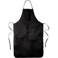 TEXXILLA Latzschürze aus 100% Baumwolle mit stabiler Nackenschlaufe Größe: ca. 70 x 95 cm,schwarz