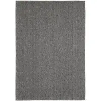 Carpetsale24 Teppich 80x250 cm Grau, Langer Schlingenflor Läufer für Flur oder Küche, Einfarbig & Pflegeleicht, Weich & Modern
