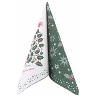 APARTina Airlaid Serviette Weihnachten Ilex in Grün, 40 x 40 cm, 50 Stück -