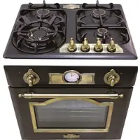 Kaiser Herdset Autark Empire/ Elektro Einbaubackofen 60cm EH 6355 Em+Gaskochfeld 60cm KG 6325 Em