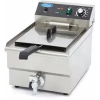 Maxima - Gastro Fritteuse - 16 l - 1 Korb - mit Ablasshahn