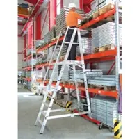 Euroline Premium 32777 Podestleiter fahrbar 10 Stufen