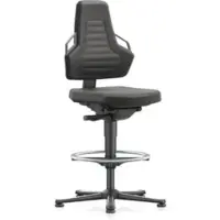 BIMOS Nexxit mit Fußring Supertec-Polster Grifffarbe grau Sitzhöhe 570-820 mm