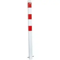 SCHAKE Absperrpfosten Typ 470/2, ortsfest, zum Einbetonieren, 70x70mm, + 2 Ösen