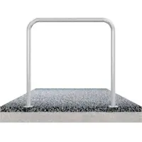 SCHAKE Abweisebügel aus Stahlrohr Ø 48 x 2,5 mm Breite: 2000 mm, Höhe: 1000 mm ohne Querholm, zum Aufdübeln
