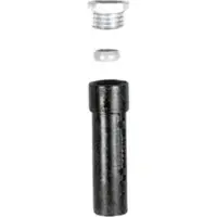 SCHAKE Bodenhülse aus Grauguß + Gewinde, Spannring, 300mm lang für 48mm Ø