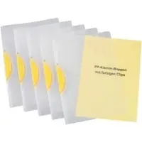 Eichner PP-Klemm-Mappen 0,45mm, helltransparent gelb