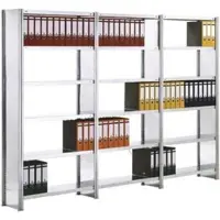 Regalwerk BERT Büroregal Anbaufeld HxBxT 2325x1285x300mm Vollblech Seitenwand