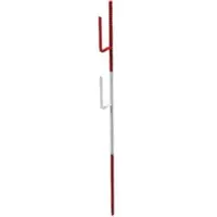 SCHAKE Lattenpfahl Ø 20 x 1400mm, mit 2 Lattenhalter, rot / weiß lackiert
