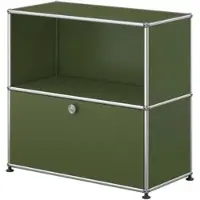 USM United Soft USM Haller Sideboard, mit einer Klapptür Olivegrün