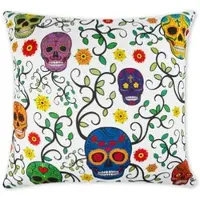 Excelsa Kissen Calavera Baumwolle 45x45 cm mehrfarbig
