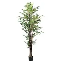 Creativ Green Kunstpflanze "Bambus Chinese Wonder", grün, H:190cm, Kunstpflanzen, Kunstpflanze, mit 7 Stämmen