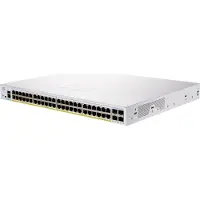 Cisco Business 250 Series CBS250-48P-4G - Switch - L3 - Smart - 48 x 10/100/1000 (PoE+) + 4 x Gigabit SFP - an Rack montierbar - PoE+ (370 W)