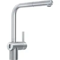 Franke Edelstahl Hochdruck Armatur, Wasserhahn Atlas Neo Sensor L Zugauslauf Edelstahl Seitenbedienung 115.0625.523 - inkl.