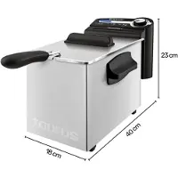 Taurus 973947000 Single 4 L Self Contained 2200 W Friteuse Schwarz, White