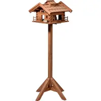 Dobar Vogelfutterhaus »Tirol«, inkl. Standfuß, H 117 cm, aus Holz