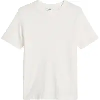 Marc o'polo T-Shirt DENIM "T-Shirt T-Shirt, SSL, Logo Print, Reg 1er Pack", Herren, Gr. M, weiß, Obermaterial: 100% Baumwolle CO., Shirts T-Shirt