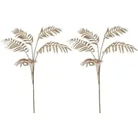 Creativ Green Kunstzweig "Palmzweig", gold, H:91cm, Kunststoff, Kunstpflanzen, Kunstzweig, in festlicher Farbe