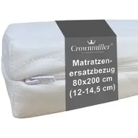 Crownmiller Matratzenbezug 80x200cm, für Matratzen von 12-14,5 cm, waschbar bis 60°C, OEKOTex100