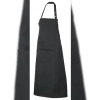 Metro Professional Latzschürze lang, Polyester/Baumwolle, 100 cm, schwarz, 3 Stück