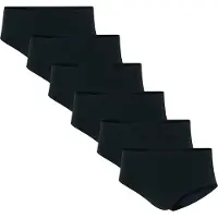 Adidas Damen Slips, 6er Pack - Sport Active Light Flex, Hipster, Unterwäsche, Logo, einfarbig