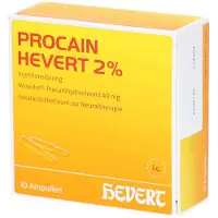 Hevert Arzneimittel GmbH & Co. KG Procain Hevert 2% Injektionslösung Ampullen 10X2 ml