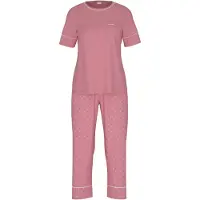 Mey Pyjama Serie Crochet Dots Soft Rosewood | Größe 46