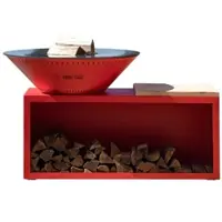 Grill'Chic traditioneller Feuerkorb Stahl 103 rot Doppelwanne