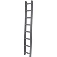 Iller-Leiter Iller Aluminium Dachleiter mit hochwertiger Pulverbeschichtung 12 Sprossen Anthrazit