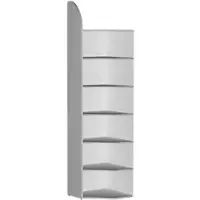 Kerkmann Büroregal Dante, Eckregalfeld, H 2600 x B 600 mm, Rückwand, lichtgrau