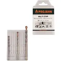 Projahn Mehrzweckbohrer-Set MULTI-STAR, Hartmetallschneiden, 3-teilig, Zylinderschaft, Ø 5-6-8 mm