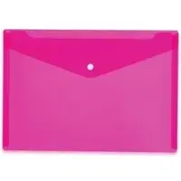 Herma Dokumententasche 20075, A4, aus Kunststoff, pink, für 50 Blatt, 5 Stück