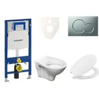 Ceramia Geberit Wand-WC Set für Vorwandmontage + S-Line Pro WC 111.300.00.5NR3