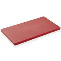 WAS Germany - HACCP Schneidbrett, 60 x 40 x 2 cm, rot, Polyethylen
