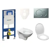 Ceramia Geberit Wand-WC Set für Vorwandmontage + S-Line Pro WC 111.300.00.5ND3