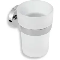 Novaservis Metalia 11 - Zahnbürsten- und Zahnpastahalter, glas/chrom 0106,0